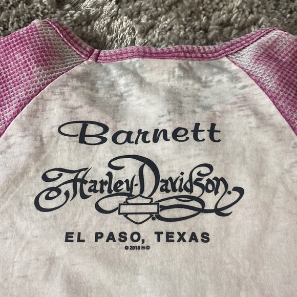 NWOT Harley Davidson Pink white T Shirt Small - Picture 7 of 7